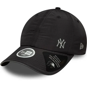 Casquette courbée noire ajustable pour femme Open Back Flawless New York Yankees MLB New Era