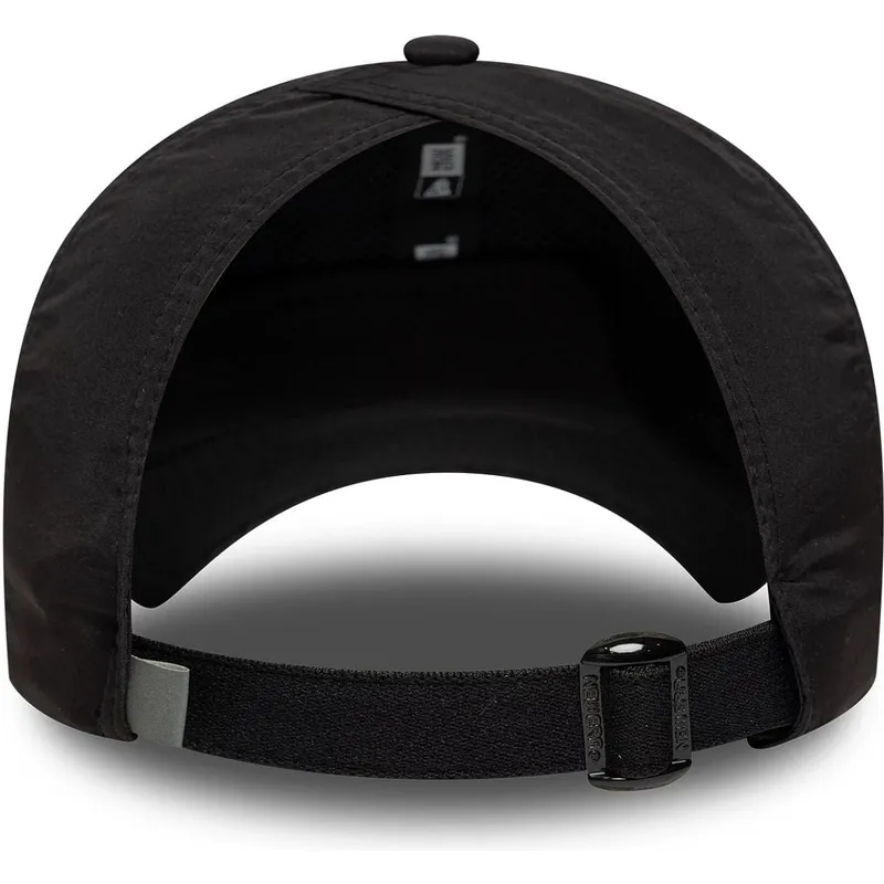 schwarze-gebogene-verstellbare-damenkappe-open-back-flawless-der-new-york-yankees-mlb-von-new-era