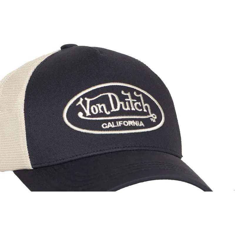schwarze-und-beige-verstellbare-trucker-kappe-lof-b31-von-von-dutch