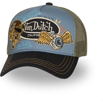 Czapka trucker wielokolorowa PATCHES10 od Von Dutch