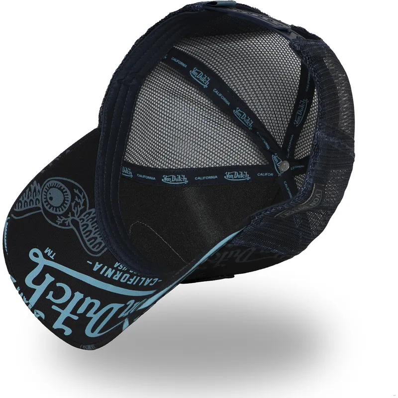 cappellino-trucker-nero-e-blu-cafe06-di-von-dutch