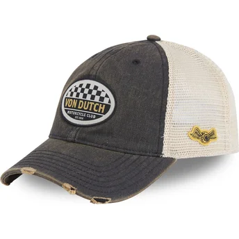 Von Dutch MAC08 Grey and White Trucker Hat