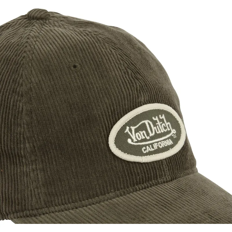 cappellino-visiera-curva-verde-regolabile-log07-di-von-dutch