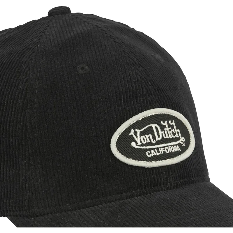 cappellino-visiera-curva-nero-regolabile-log09-di-von-dutch