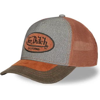 Trucker-Cap grau und braun SHIELD01 von Von Dutch