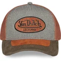 von-dutch-shield01-grey-and-brown-trucker-hat