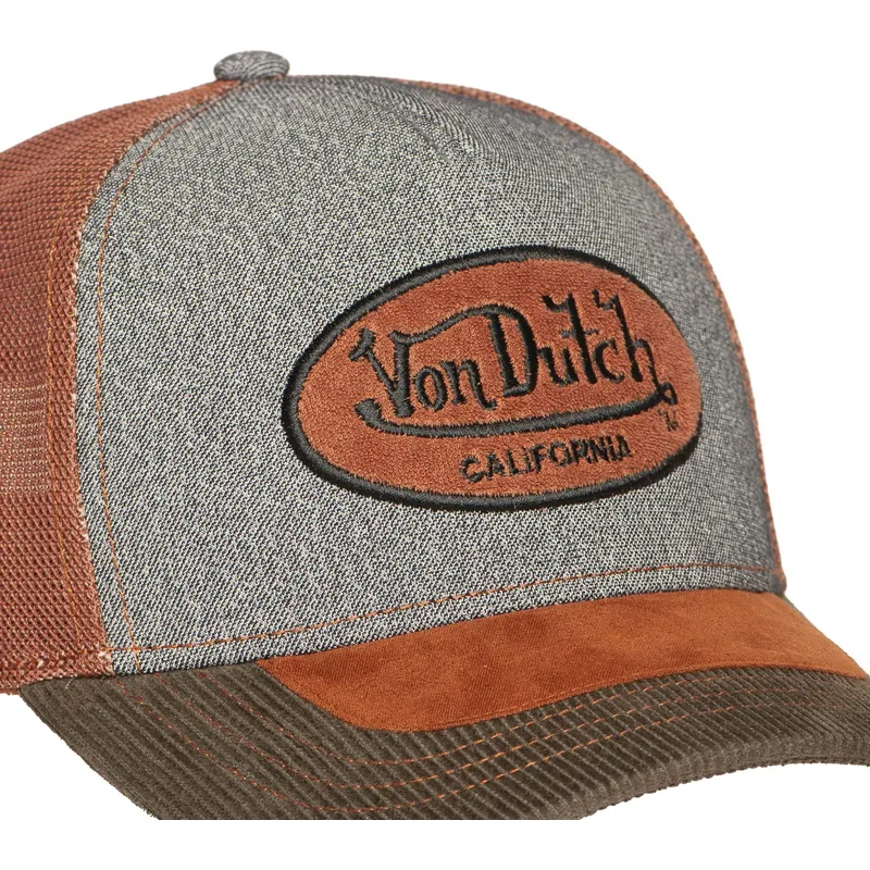 von-dutch-shield01-grey-and-brown-trucker-hat