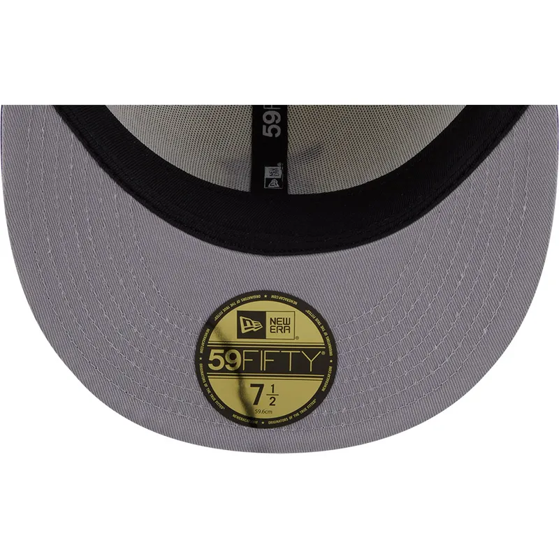 cappello-piatto-beige-e-viola-aderente-59fifty-clr-dvlp-di-detroit-tigers-mlb-di-new-era