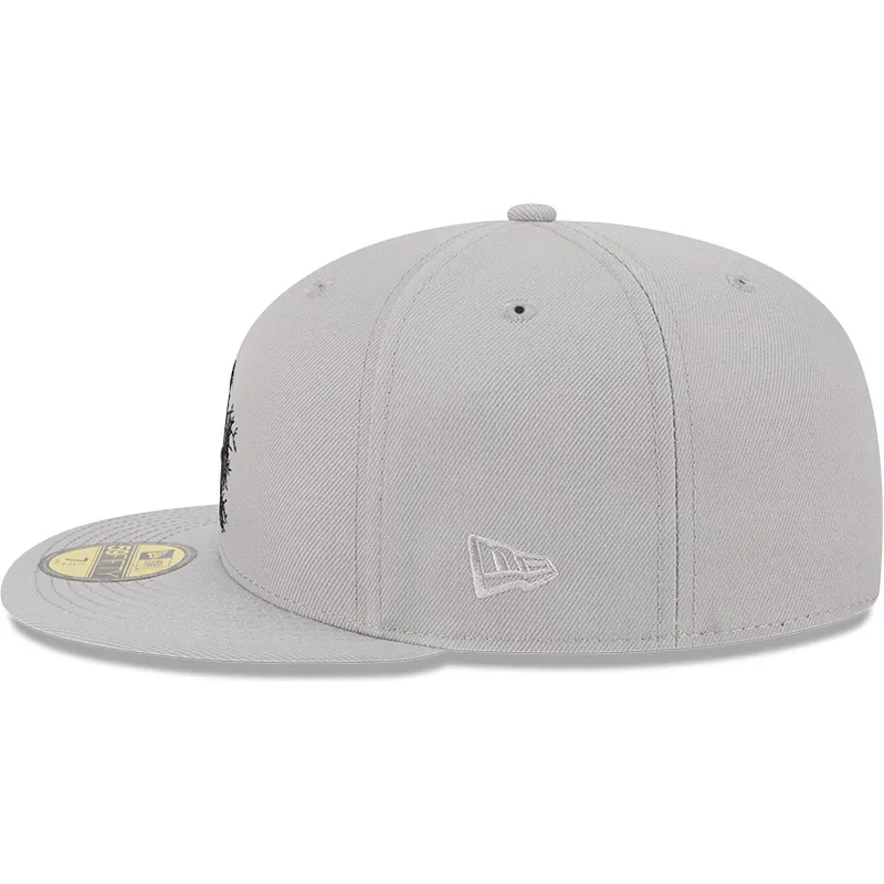 graue-anliegende-59fifty-cracked-flat-cap-der-los-angeles-dodgers-mlb-von-new-era