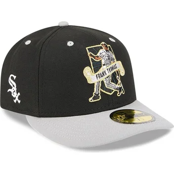 Schwarz-graue gebogene Kappe 59FIFTY Player Frank Thomas Chicago White Sox MLB von New Era