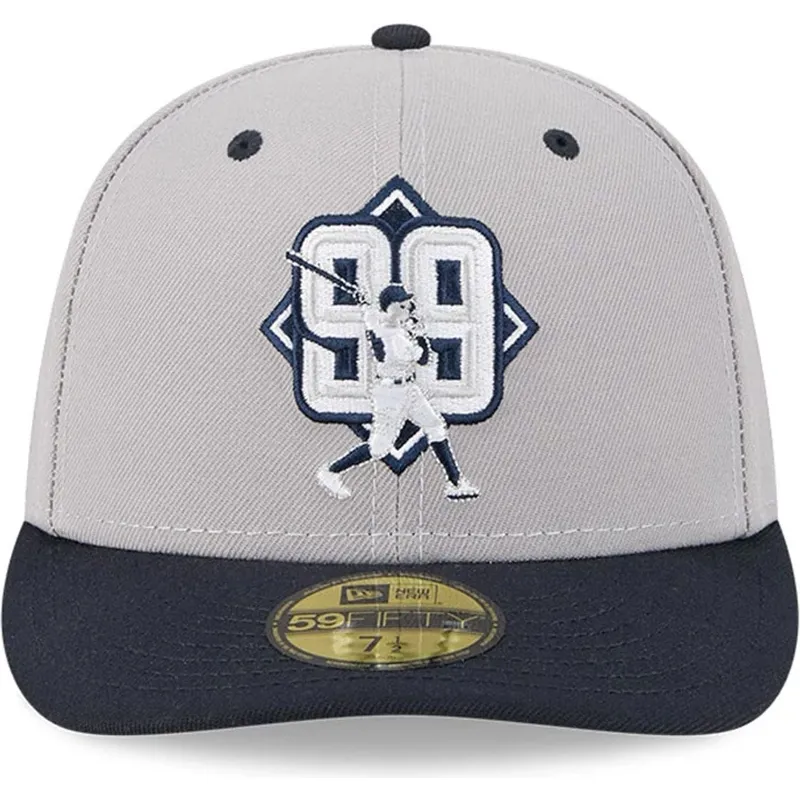 graue-und-marineblaue-gebogene-fitted-cap-59fifty-player-aaron-judge-der-new-york-yankees-mlb-von-new-era