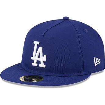 Cappellino piatto blu regolabile 59FIFTY Retro Crown A Frame Easy dei Los Angeles Dodgers MLB di New Era
