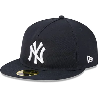 Marinblå platt keps justerad 59FIFTY Retro Crown A Frame Easy från New York Yankees MLB av New Era