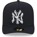 marineblaue-gebogene-verstellbare-59fifty-a-frame-wired-kappe-der-new-york-yankees-mlb-von-new-era