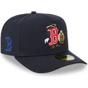 marineblaue-gebogene-verstellbare-59fifty-a-frame-cartoon-kappe-von-boston-red-sox-mlb-von-new-era