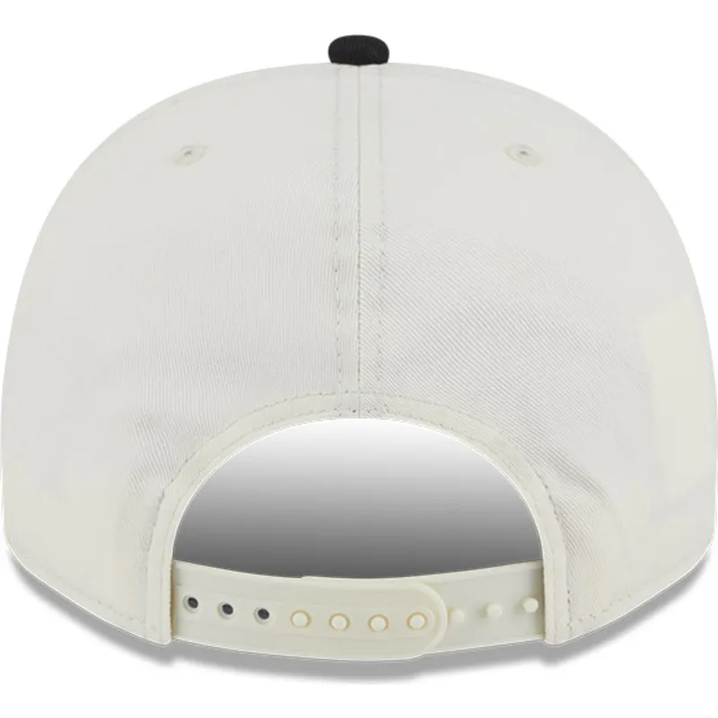 cappellino-snapback-beige-e-nero-9fifty-a-frame-chainstitch-dei-boston-bruins-nhl-di-new-era