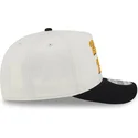 cappellino-visiera-curva-beige-e-nero-snapback-9fifty-a-frame-chainstitch-di-boston-bruins-nhl-di-new-era