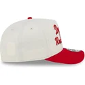 beige-und-rote-gebogene-kappe-snapback-9fifty-a-frame-chainstitch-von-detroit-red-wings-nhl-von-new-era