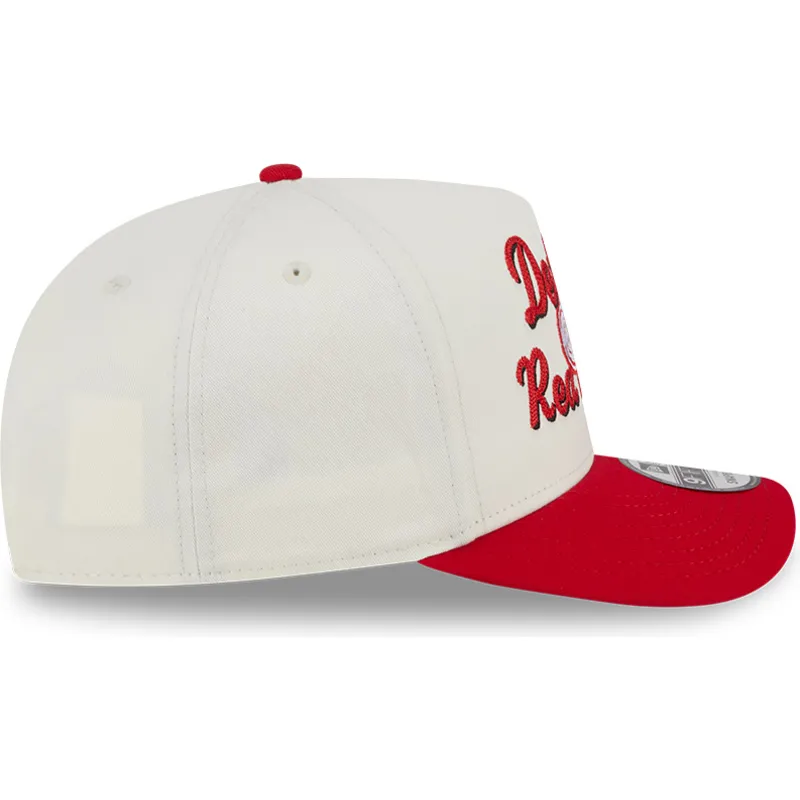 beige-och-rod-bojd-keps-snapback-9fifty-a-frame-chainstitch-detroit-red-wings-nhl-fran-new-era