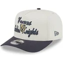 cappellino-curvo-beige-e-grigio-snapback-9fifty-a-frame-chainstitch-di-vegas-golden-knights-nhl-di-new-era