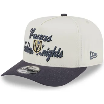 Casquette courbée beige et grise snapback 9FIFTY A Frame Chainstitch Vegas Golden Knights NHL New Era