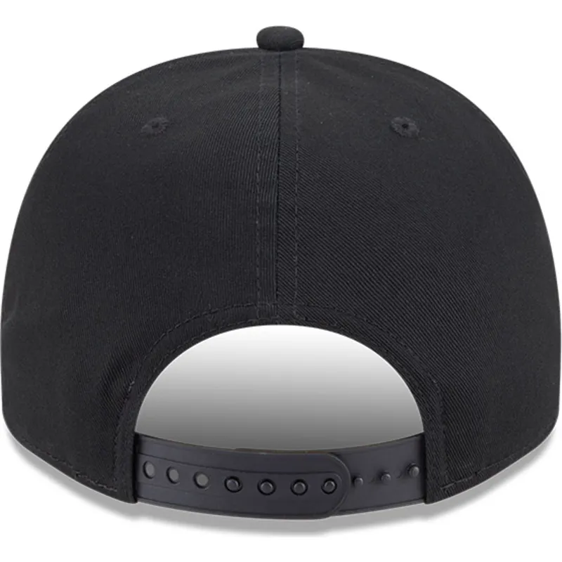 cappellino-nero-con-visiera-curva-snapback-9fifty-a-frame-chainstitch-dei-boston-bruins-nhl-di-new-era