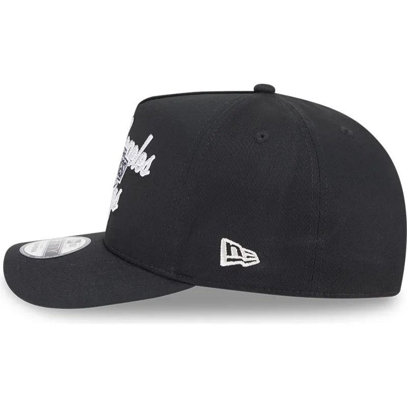 schwarze-gebogene-snapback-kappe-9fifty-a-frame-chainstitch-der-los-angeles-kings-nhl-von-new-era