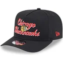 czarna-czapka-z-zakrzywionym-daszkiem-snapback-9fifty-a-frame-chainstitch-chicago-blackhawks-nhl-new-era