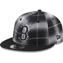 boston-red-sox-mlb-new-era-9fifty-retro-crown-plaid-svart-snapback-flat-keps