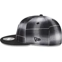 cappello-piatto-nero-snapback-9fifty-retro-crown-plaid-dei-boston-red-sox-mlb-di-new-era