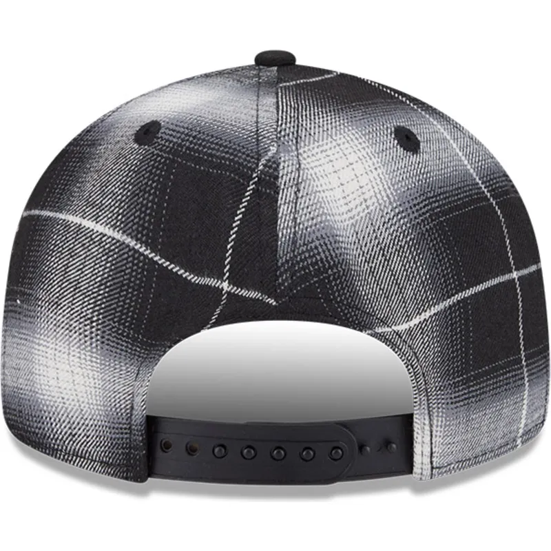 svart-platt-snapback-keps-9fifty-retro-crown-plaid-fran-boston-red-sox-mlb-av-new-era