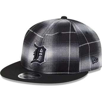 Czarna czapka snapback 9FIFTY Retro Crown Plaid Detroit Tigers MLB marki New Era