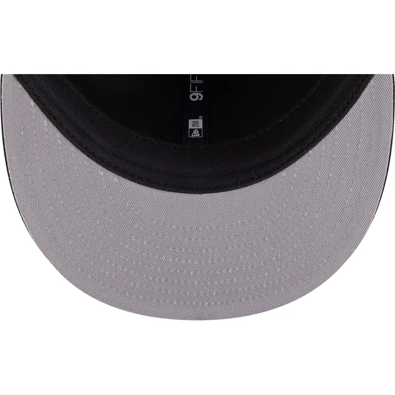 cappello-nero-snapback-9fifty-retro-crown-plaid-dei-los-angeles-dodgers-mlb-di-new-era