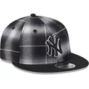 svart-platt-snapback-keps-9fifty-retro-crown-plaid-fran-new-york-yankees-mlb-av-new-era