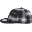 schwarze-flache-snapback-kappe-9fifty-retro-crown-plaid-der-new-york-yankees-mlb-von-new-era