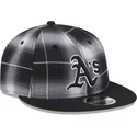 czarna-plaska-czapka-snapback-9fifty-retro-crown-plaid-oakland-athletics-mlb-new-era