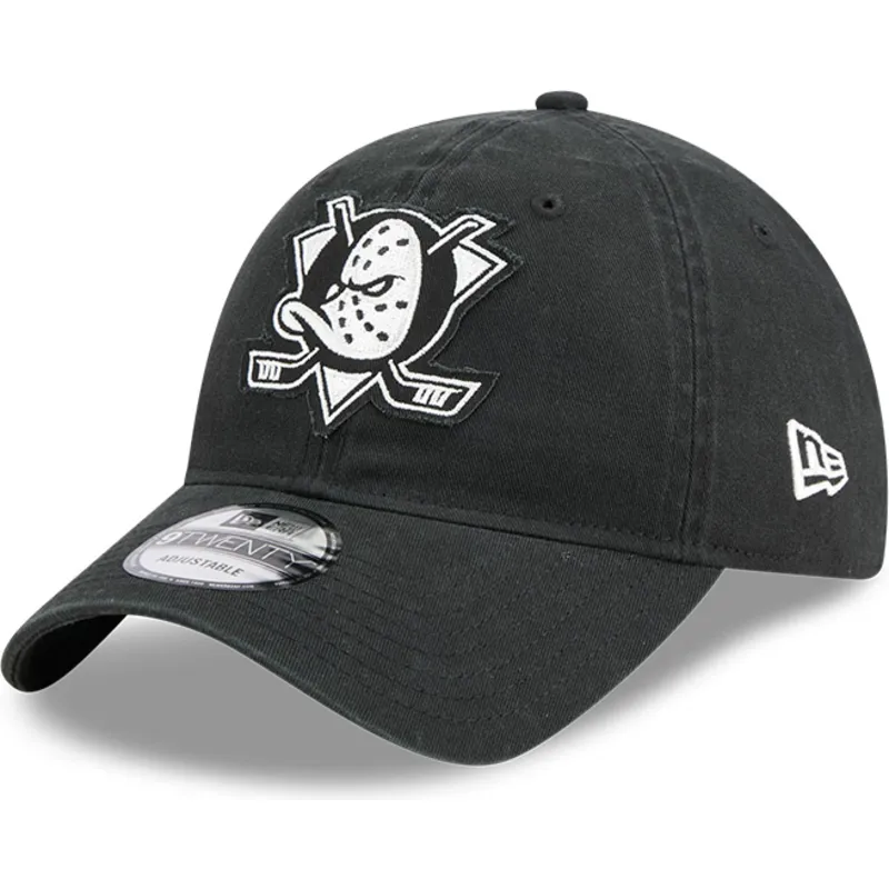 schwarze-verstellbare-curved-cap-9twenty-stamp-der-anaheim-ducks-nhl-von-new-era