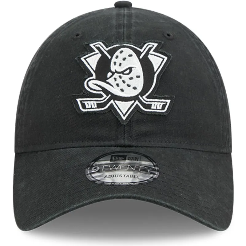 schwarze-verstellbare-curved-cap-9twenty-stamp-der-anaheim-ducks-nhl-von-new-era