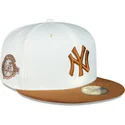 new-era-mlb-new-york-yankees-59fifty-chrome-toast-side-patch-weisse-und-braune-flat-cap