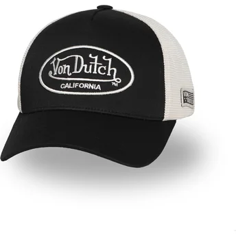 Cappello trucker nero e beige regolabile LOF B30 di Von Dutch