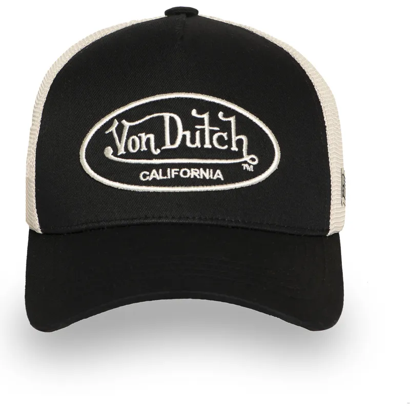 schwarze-und-beige-verstellbare-trucker-kappe-lof-b30-von-von-dutch