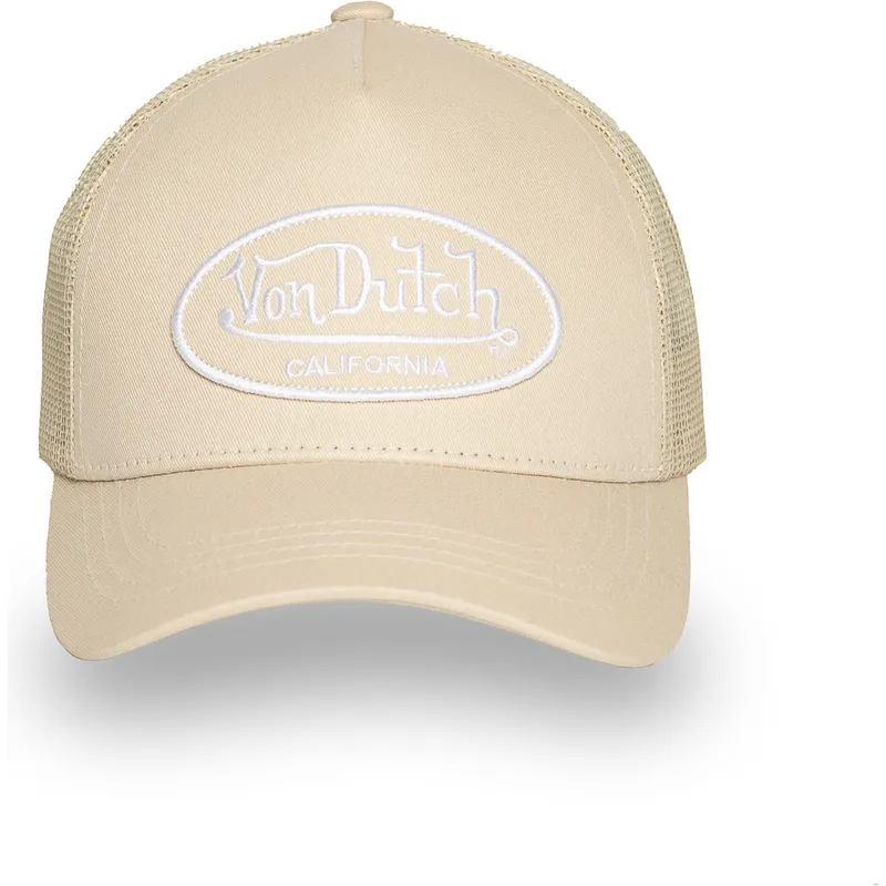 cappello-trucker-beige-regolabile-lof-b35-di-von-dutch