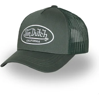 Czapka trucker zielona regulowana LOF B36 od Von Dutch