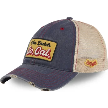 Καπέλο trucker μπλε και μπεζ MAC09 της Von Dutch