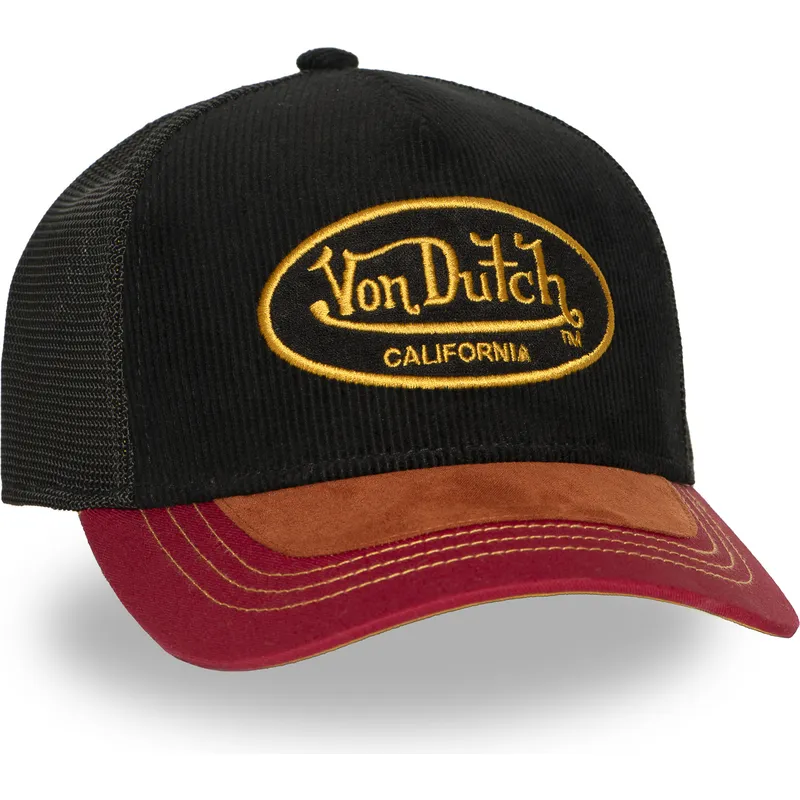 czarna-i-czerwona-czapka-trucker-shield03-od-von-dutch