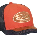 cappellino-trucker-arancione-e-blu-shield04-di-von-dutch