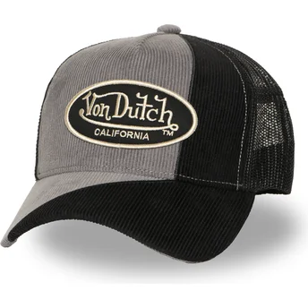 Von Dutch CUT03 Black and Grey Trucker Hat