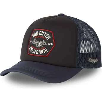 Von Dutch FOAM02 Brown and Navy Blue Trucker Hat