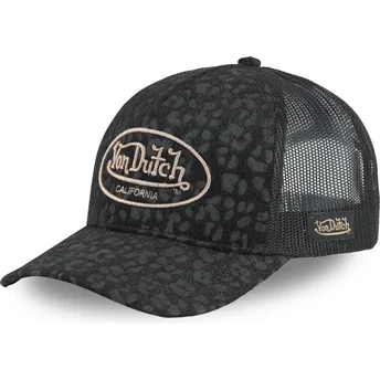 Casquette trucker noire LETT B Von Dutch