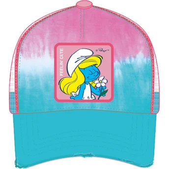 Gorra trucker blå och rosa Smurfan SMU ETT2 Smurfarna från Capslab
